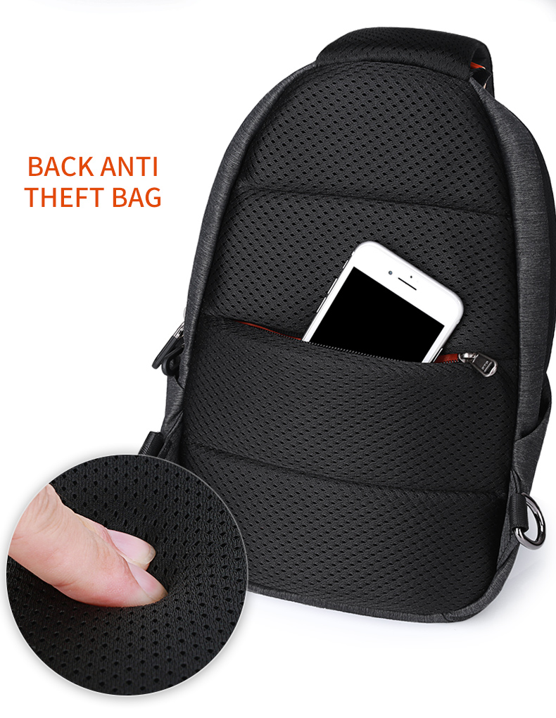 Rainproof Mens Large Sling Bag Cool Sling Bags For Guys Boys OEM / ODM Available