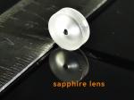Fan Shaped Polished / Unpolished Sapphire Lens Glasses Al2O3 Single Crystal