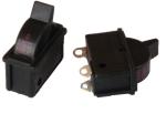Buy cheap Black On Off Electric Power Switch With 3 Terminals 125/250VAC 24A/12A from wholesalers