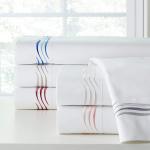 75GSM 100% Polyester Microfiber Fashion Bed Sheet with Beautiful Embroidery 4PCS