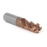 Carbide 55HRC 4 Flutes Corner Radius End Mill AlTiSiN Coating