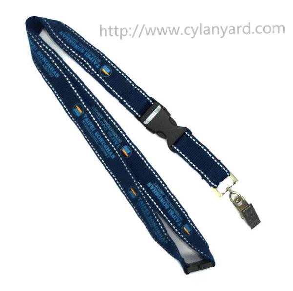 Buy cheap Premium metal buckle badge lanyards, promotional id card neck lanyards with metal buckle. from wholesalers