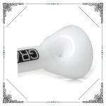 Mini Grav Glass Water pipes With Ice Catcher Handpipe White Glass Smoking Pipe