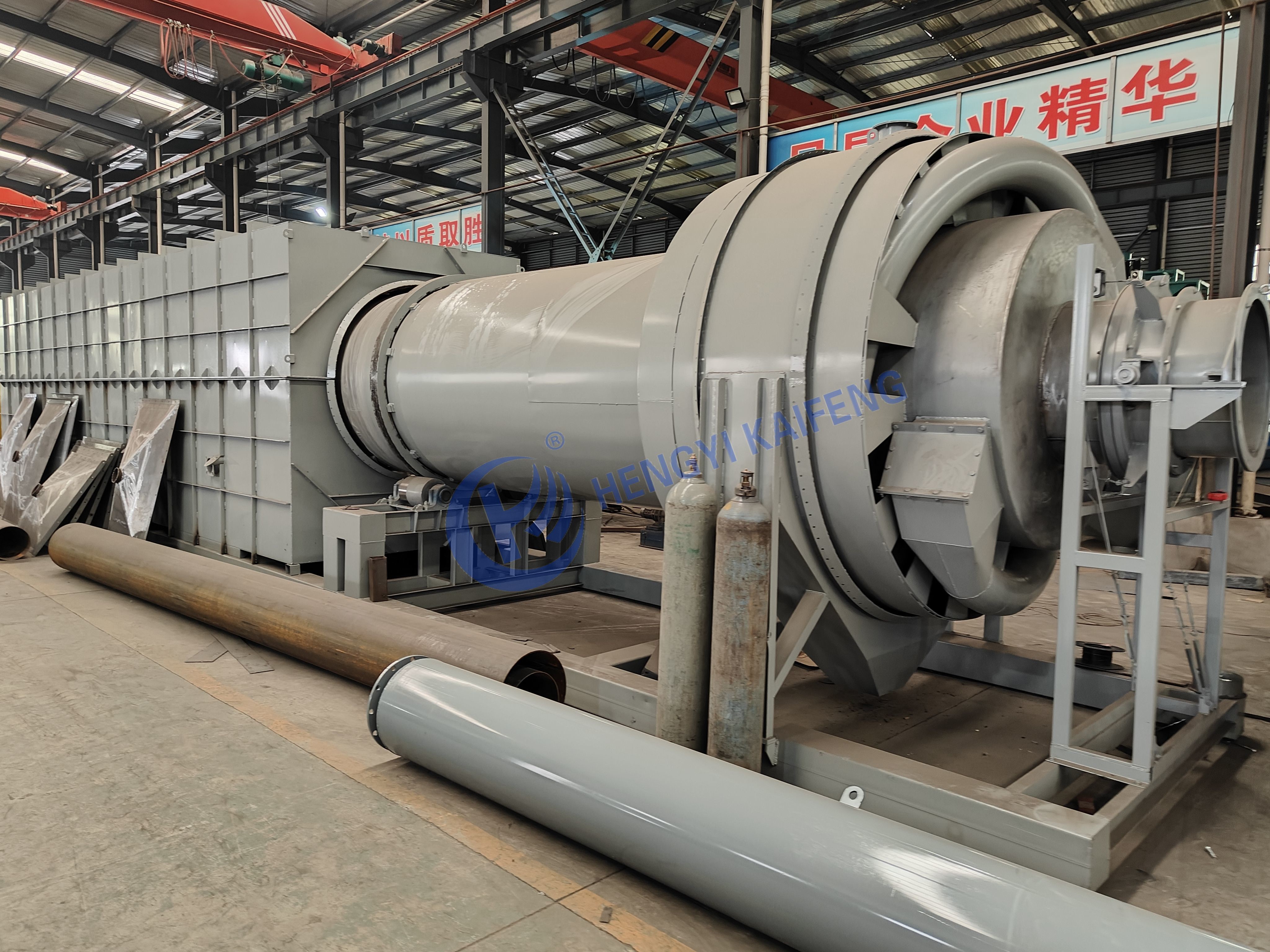 Coconut Shell Carbonization Furnace Horizontal Carbonization Rotary Kiln Fully Automatic Carbonization Machine