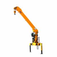 Buy cheap Mini 3 Ton Truck Mounted Crane 1500 Kg Weight With Hydraulic Pump Straight Boom product