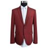Buy cheap Dark Red Mens Slim Fit Suit Blazer Knitted Fabric Bespoke Latest Designs from wholesalers