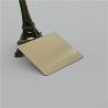 Buy cheap China stainless steel sheet sus304 gold color mirror finish decoration steel sheet 4x8 size from wholesalers