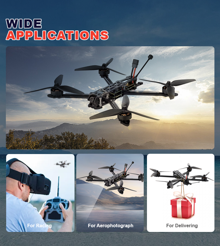 5.8G FPV Drone Accessories 2.5W VTX with 40 Channels Output Power Video Transmission Plastic Material