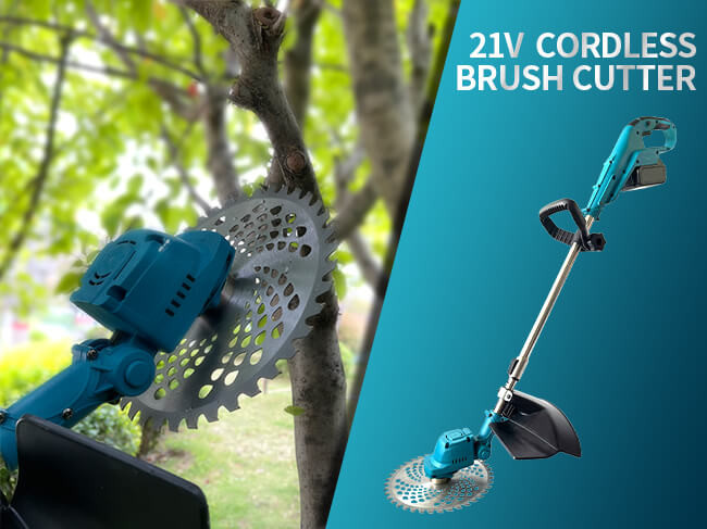 Cordless Garden Tools 12V 21V Lithium Trimmer Brush Cutter Electric Grass Mower