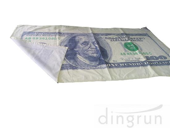 Bank Note Money Print Custom Logo Beach Towels 100 Dollar Design 100% Pure