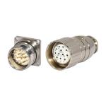 Contact Material Brass Gold Plated M23 Connector Male And Female