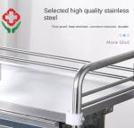 Stainless Steel Detachable Mobile Medical Trolley For Hospital