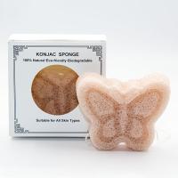 Buy cheap SGS Facial Activated Konjac Butterfly Bath Sponge 70*70*38mm product
