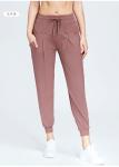 BSCI Elastic Band Womens Workout Joggers Ladies Track Pants For Gym 190g