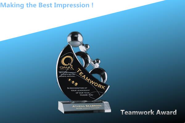 Buy cheap crystal teamword award/acrylic trophy/crystal trophy/acrylic souvenirs/crystal souvenirs from wholesalers