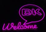 High Performance Welcome Custom Led Neon Signs Pink color 12v