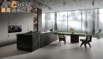 Solid Wood I Shape Kitchen Cabinet Wood Veneer Pantry Cupboards for Your Kitchen