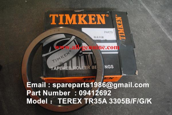 TEREX 09412692 CUP BEARING TIMEKN QUARRY NHL DUMP TRUCK TR35 TR50 TR60 TR100