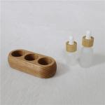 Newest Wood Essential Oil Bottle Display Stand Customized Wood base Solid Wood