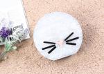 White Color Moon Shaped Ladies Evening Clutch Bags Customized Cute Face Printed