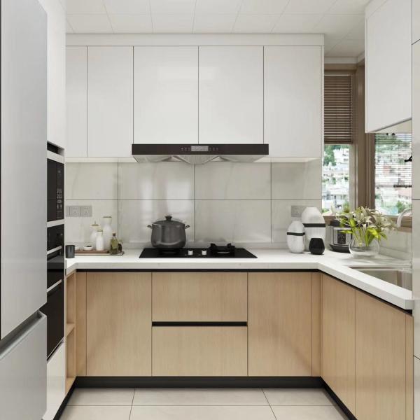 Buy cheap OEM Slab Alder Wood Modern Kitchen Cabinets Carcass Unit Euro Style from wholesalers