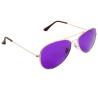 Buy cheap Classic Mental Frame Polarized Lens Aviator Sunglasses Light Colored Therapy Glasses from wholesalers