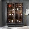 Buy cheap 96" Countertop Luxury Home Bar Cabinet Glass Wine Cabinet Melamine Wood Furniture from wholesalers