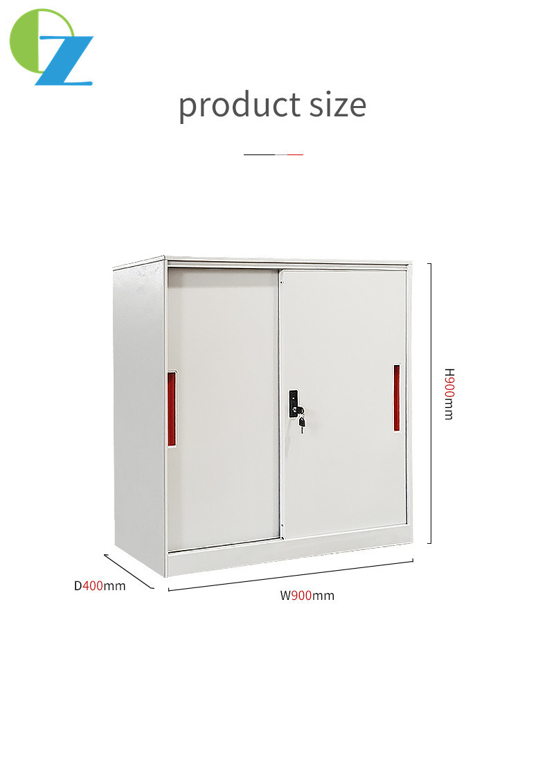 Short Small Office Filing Cabinet With One Adjustable Shelf