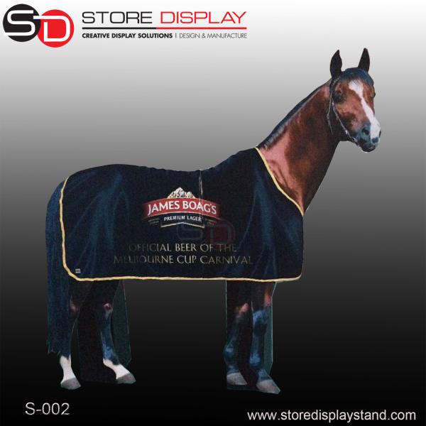 Buy cheap corrugated cardboard display standee for horse shape from wholesalers