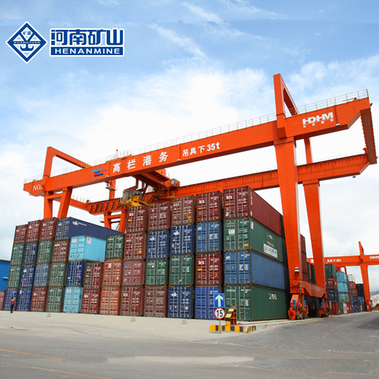 50T Rail Mounted Container Gantry Crane For Port 35m
