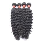 Brazilian Virgin Human Curly Hair Weave , Deep Wave Cuticle Aligned Virgin Hair
