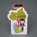 Colorful Cotton Paper Hanging Car Air Freshener CMYK Printed