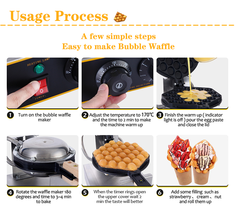 2023 Stainless Steel Mini Waffle Maker for Belgian Waffles and Snack Machine
