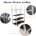 Flower Logistics Turnover Standard Danish Container Flower Trolley Plywood