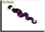 Purple Color Soft 14 Inch Brazilian Virgin Hair Body Wave For Wedding