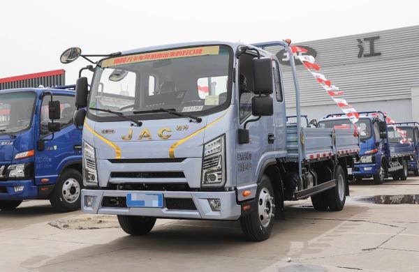 Buy cheap Box Cargo Truck JAC 4*2 Light Lorry Truck Flat Bed 6 Wheels Single Axle 4 Meters Long Box from wholesalers