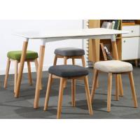 Buy cheap Beech Wood Legs Modern Dressing Stool , Fabric Dressing Table Stool product
