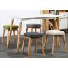 Buy cheap Beech Wood Legs Modern Dressing Stool , Fabric Dressing Table Stool from wholesalers