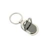 Buy cheap Personalized Ellipse Metal Keychain Holder Zinc Alloy Phone Holder Keyring from wholesalers