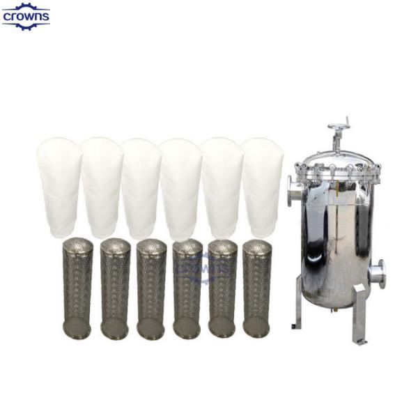 Stainless Steel Bag Filter Housing with Strong Dirt Holding Capacity and Energy