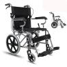 Buy cheap Carbon Square Lightweight Steel Transport Wheelchair Two Way Turning 16kg from wholesalers