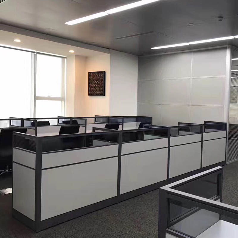 Customized L Shape 2 4 6 Person Staff Office Modular Workstations