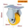 Buy cheap Yellow Small Rigid Casters Aluminum Caster Wheels 1.5 Inch 38mm from wholesalers