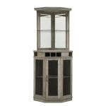 Wooden Crate Corner Wine Bar Cabinet rack Home Furniture