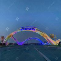 Buy cheap Large Outdoor Stainless Steel Artwork Gate Sculpture Lacquer Coated Finish product