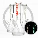 10 Inches Glass Beaker Bong Luminous Phoenix Logo Glass Smoking Water Pipe Ice