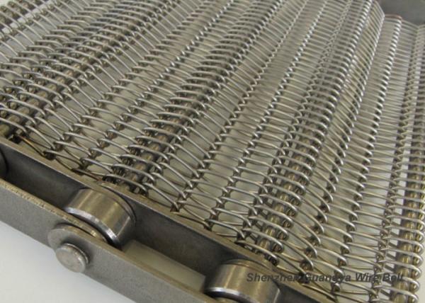 Buy cheap Chain Edge Stainless Steel Wire Conveyor Belt , SS Belt Conveyors Custom Made from wholesalers