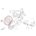 For Maserati Levante Base Rear Brake Rotors Set OEM 670105705