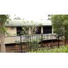 Buy cheap Customized Black Zinc Steel Metal Garrison Fence Panels Maintenance Free from wholesalers