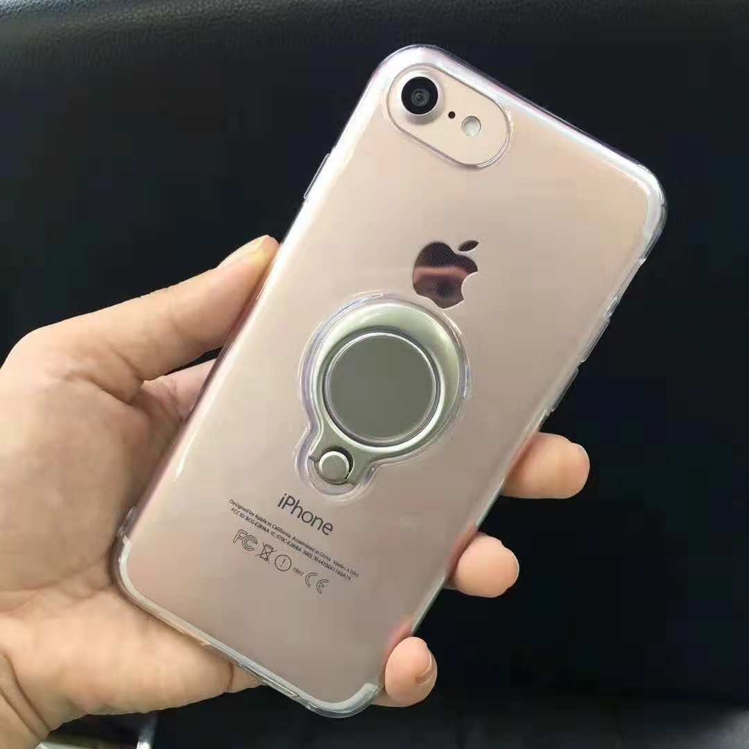 Color Clear Ring Magnetic Car Mount Holder Soft TPU Case Back Cover For Xiaomi Redmi NOTE6 Pro Redmi6/Redmi6A MI8SE S2